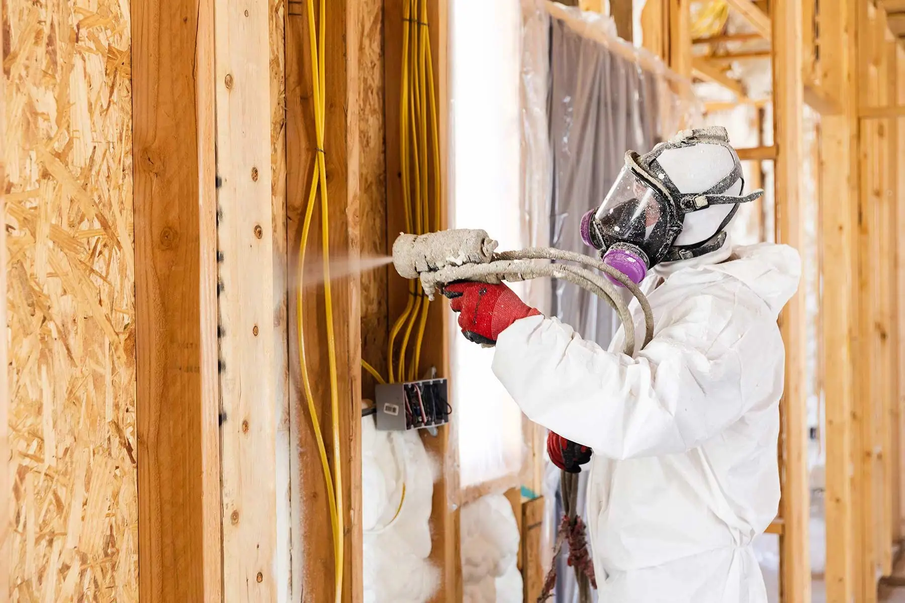 Attic Retrofit Insulation work in progress