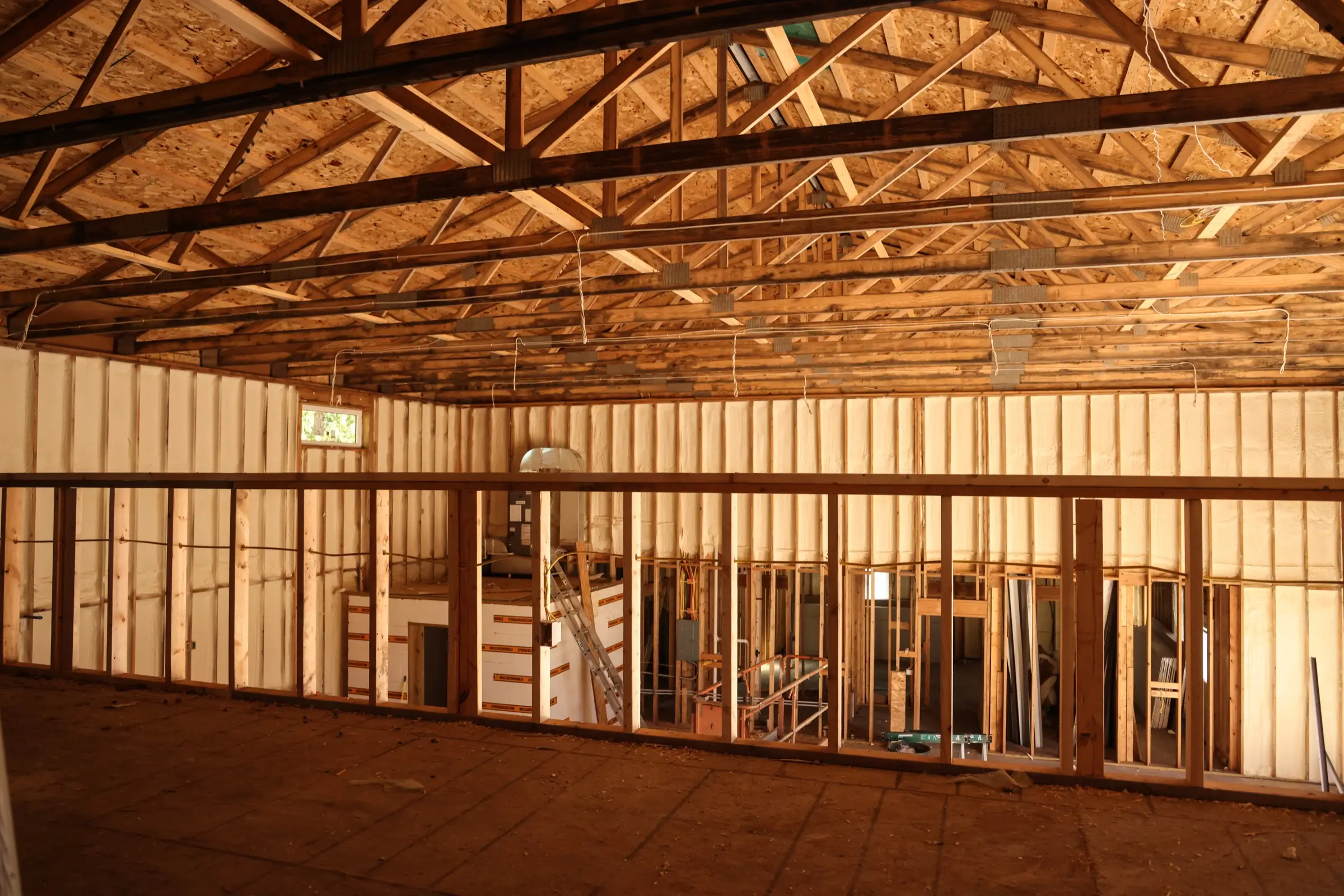Commercial Insulation work in progress